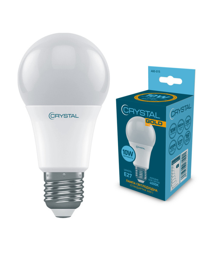 Лампа LED Crystal Gold E27 10W (A60-015)