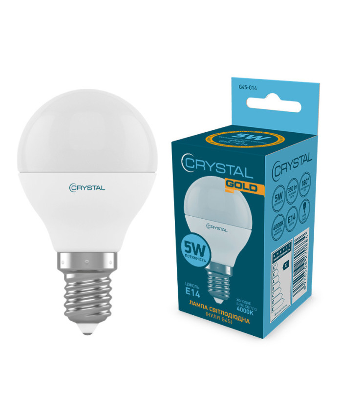 Лампа LED Crystal Gold E14 5W (G45-014)