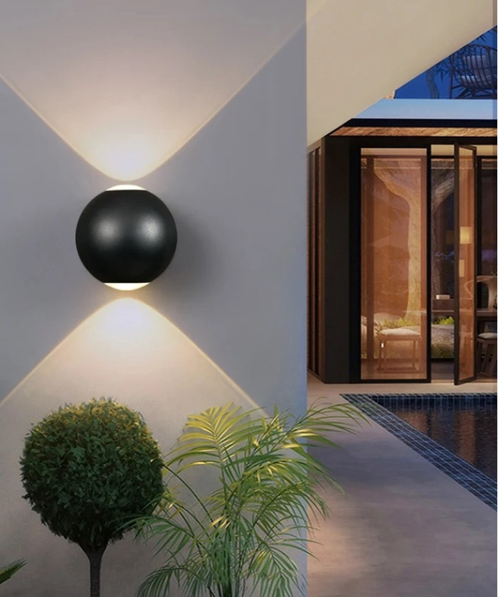 Настінний світильник Orb black
