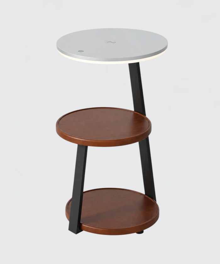 Торшер Accent table lamp & wireless charger grey
