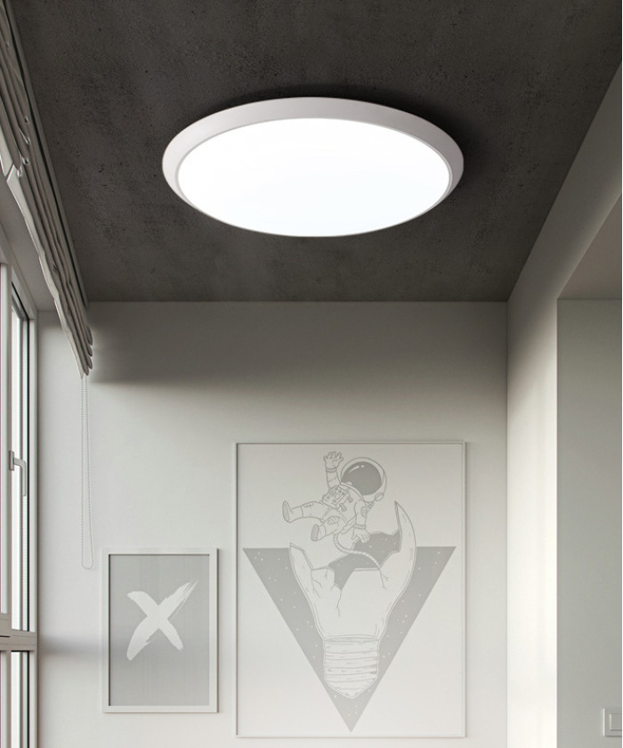 Стельовий світильник White Hoop (Small)