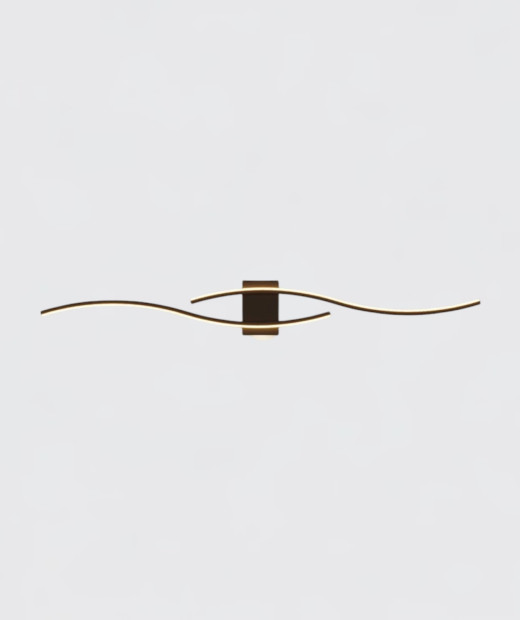 Настінний світильник Flow black S