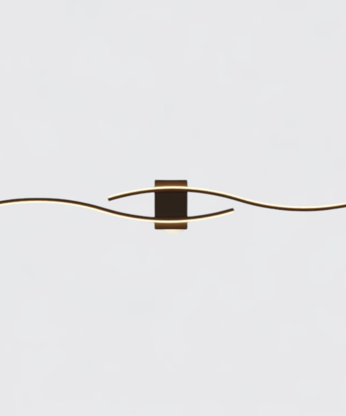 Настенный светильник Flow black L