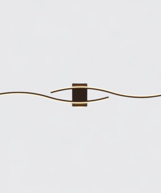 Настенный светильник Flow black L