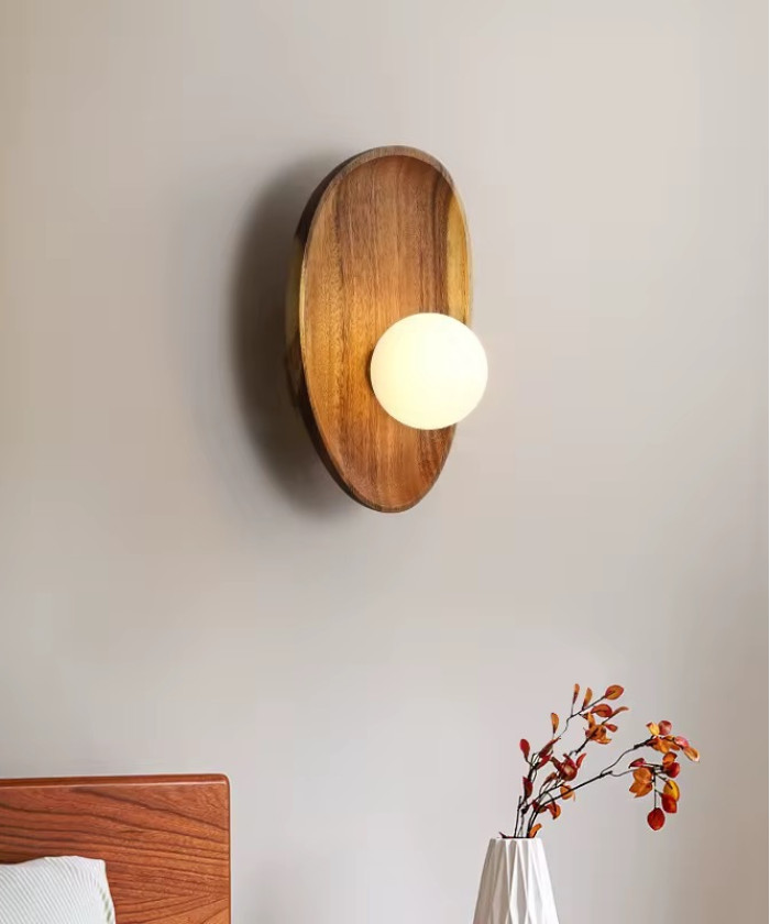 Настінний світильник Walnut round