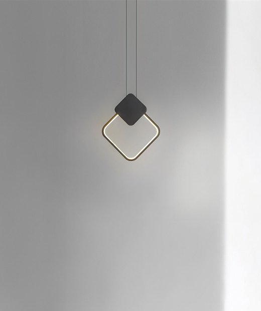Geometric Black (Rhombus)
